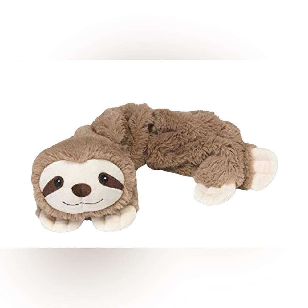 Warmies Heatable Lavender Scent Cozy Neck Wrap, Sloth Plush Stuffed Microwable